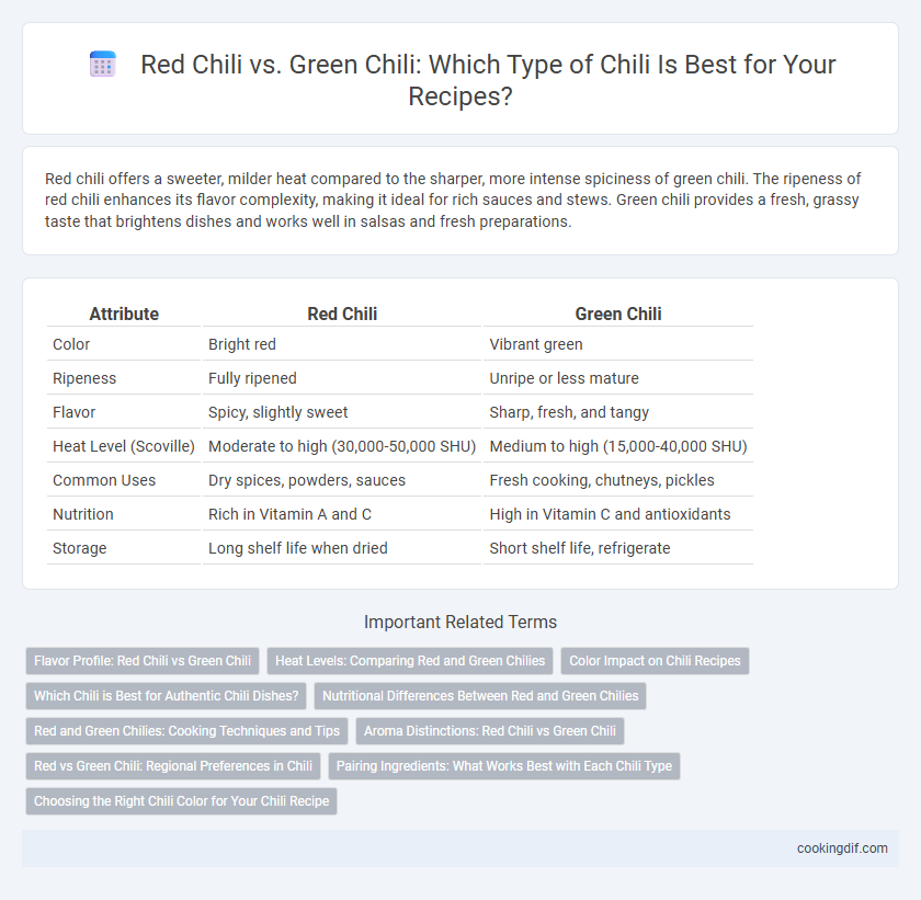 Red Chili vs. Green Chili: Which Type of Chili Is Best for Your Recipes?