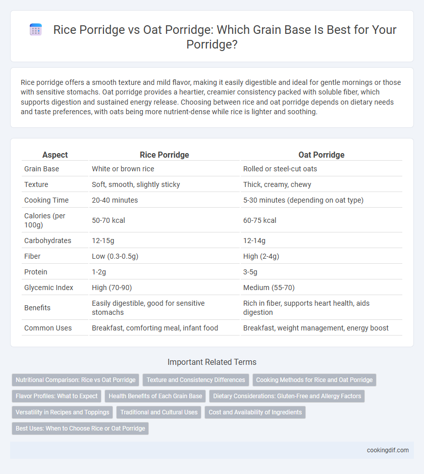 Rice Porridge vs Oat Porridge: Which Grain Base Is Best for Your Porridge?