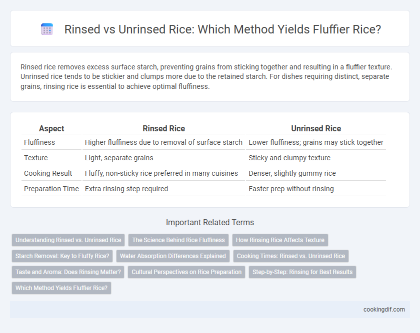 Rinsed vs Unrinsed Rice: Which Method Yields Fluffier Rice?