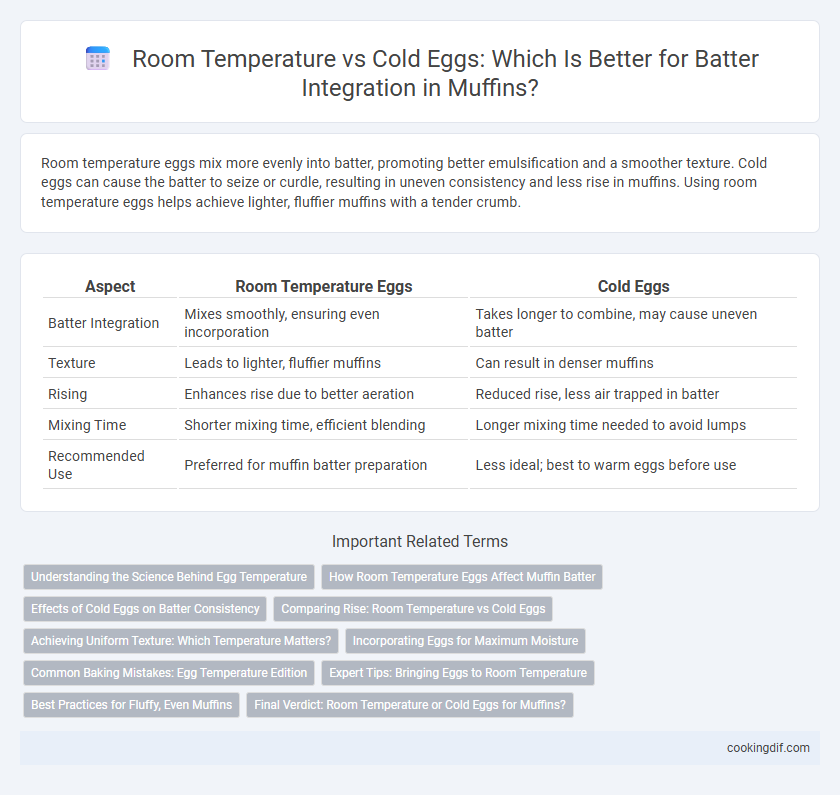 Room Temperature vs Cold Eggs: Which Is Better for Batter Integration in Muffins?