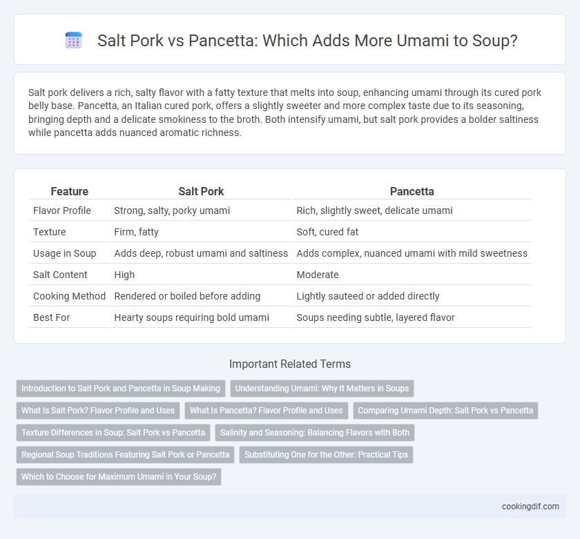 Salt Pork vs Pancetta: Which Adds More Umami to Soup?
