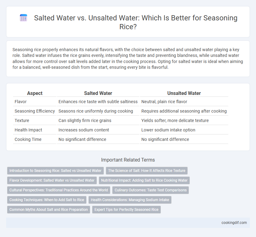 Salted Water vs. Unsalted Water: Which Is Better for Seasoning Rice?