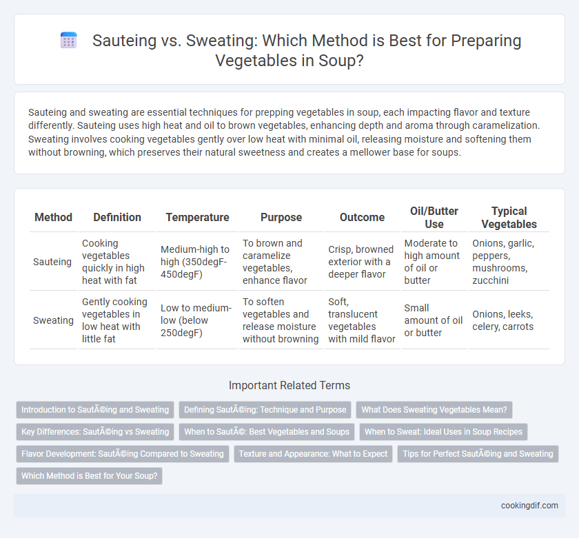 Sauteing vs. Sweating: Which Method is Best for Preparing Vegetables in Soup?