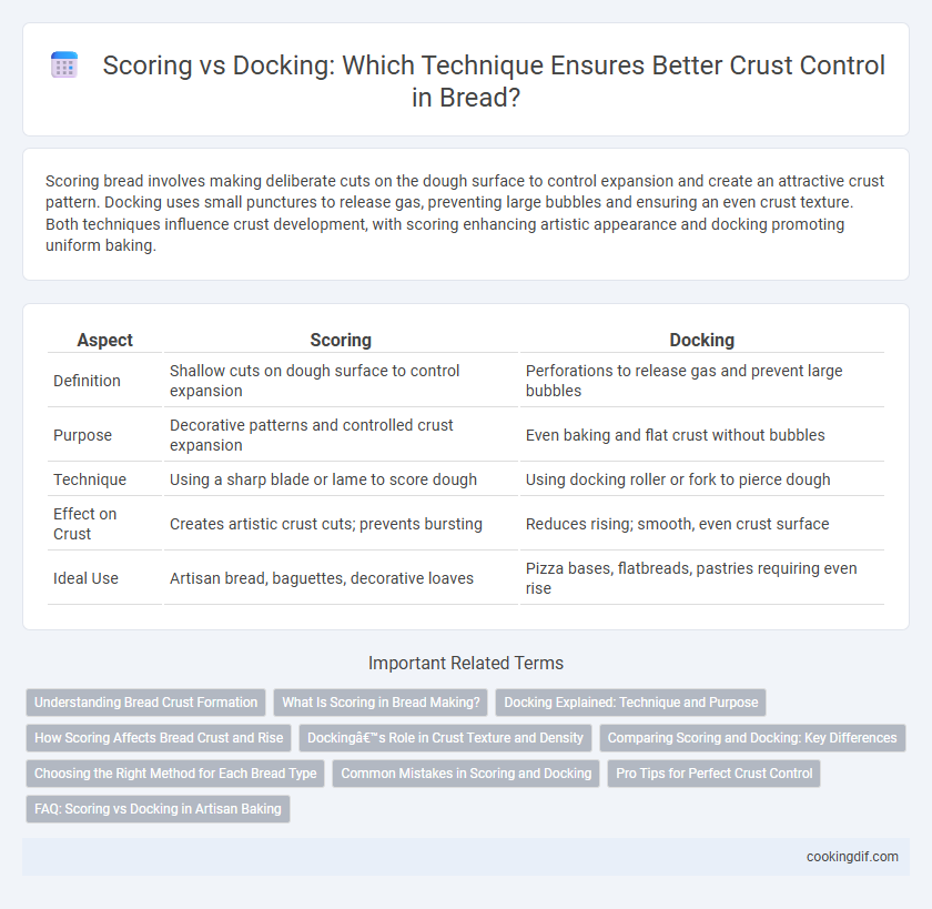 Scoring vs Docking: Which Technique Ensures Better Crust Control in Bread?
