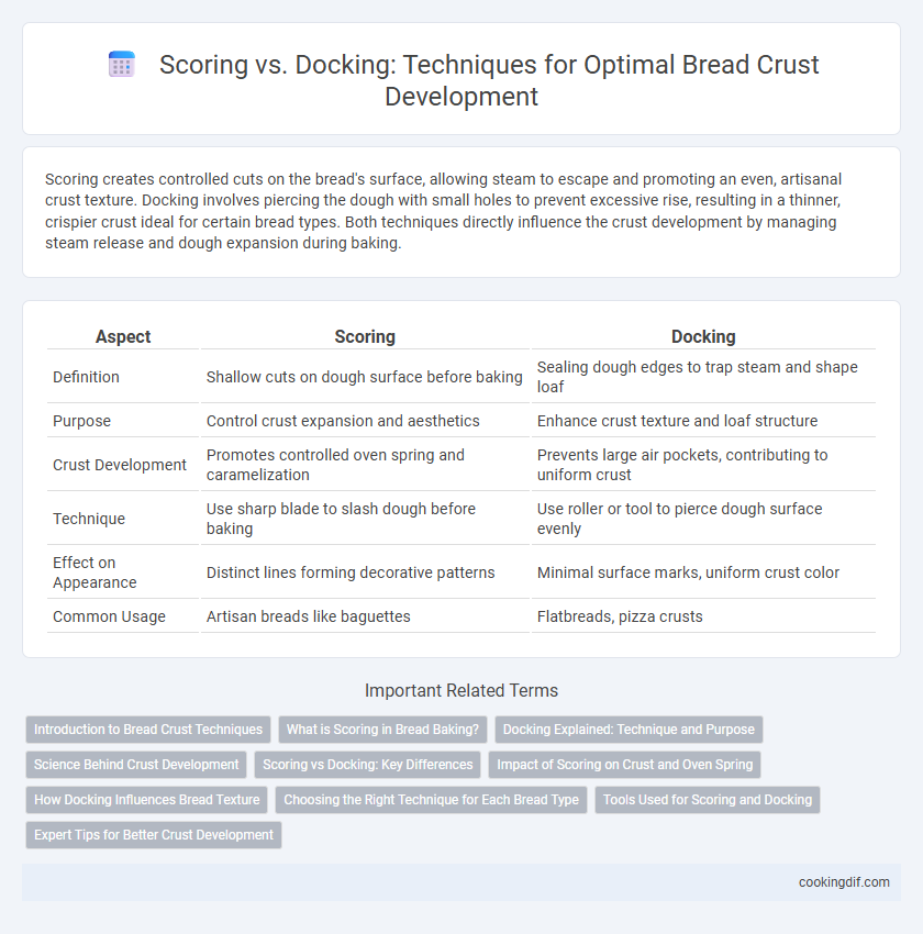 Scoring vs. Docking: Techniques for Optimal Bread Crust Development