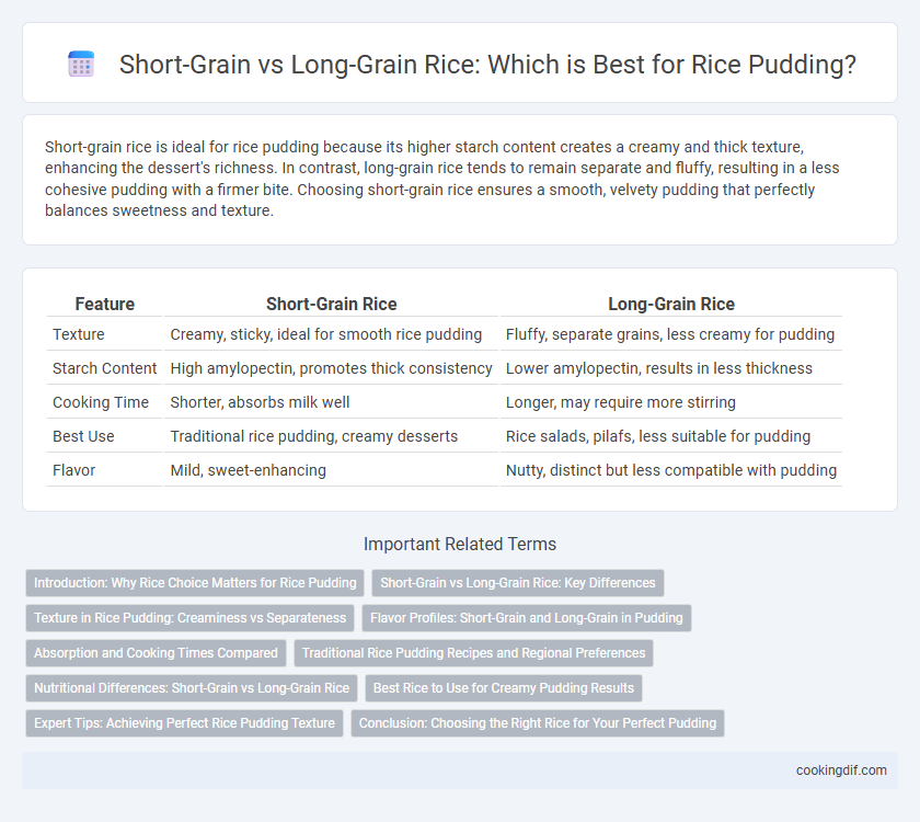 Short-Grain vs Long-Grain Rice: Which is Best for Rice Pudding?