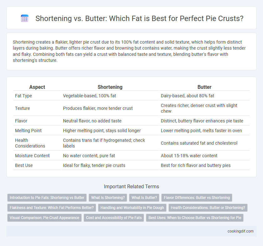 Shortening vs. Butter: Which Fat is Best for Perfect Pie Crusts?