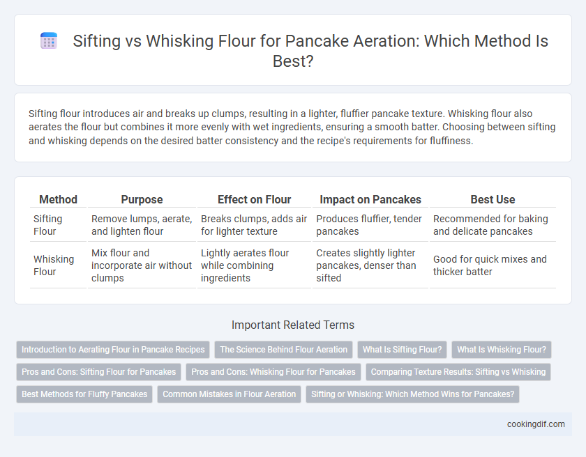 Sifting vs Whisking Flour for Pancake Aeration: Which Method Is Best?