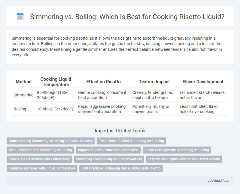 Simmering vs. Boiling: Which is Best for Cooking Risotto Liquid?