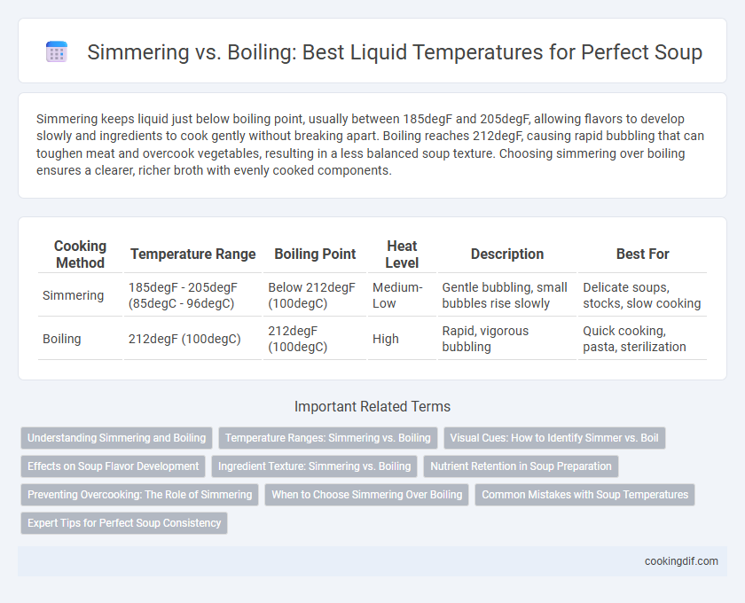 Simmering vs. Boiling: Best Liquid Temperatures for Perfect Soup