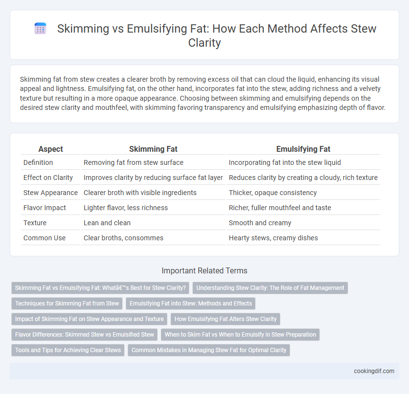 Skimming vs Emulsifying Fat: How Each Method Affects Stew Clarity