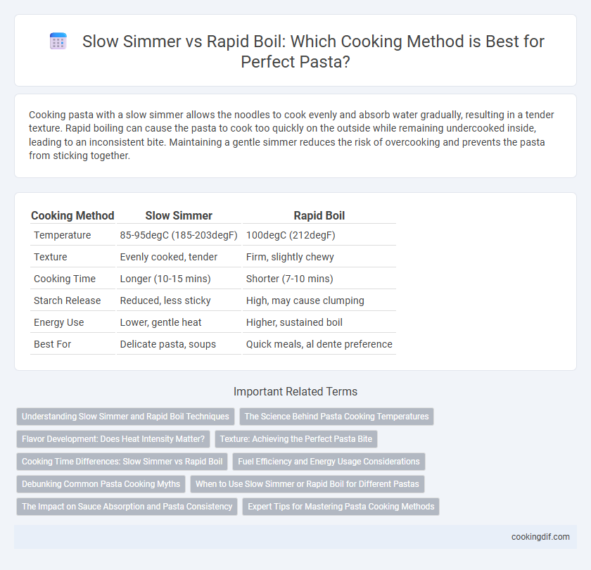 Slow Simmer vs Rapid Boil: Which Cooking Method is Best for Perfect Pasta?