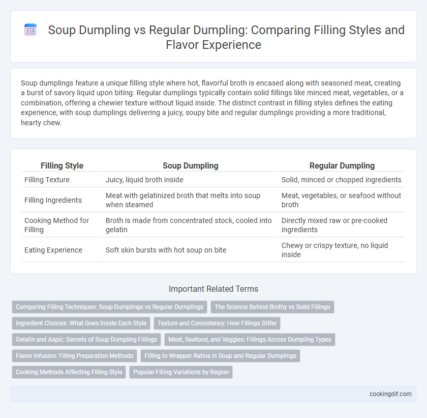 Soup Dumpling vs Regular Dumpling: Comparing Filling Styles and Flavor Experience
