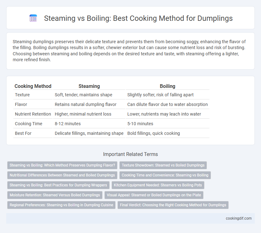 Steaming vs Boiling: Best Cooking Method for Dumplings