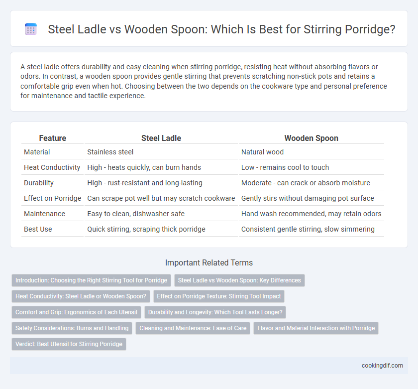 Steel Ladle vs Wooden Spoon: Which Is Best for Stirring Porridge?