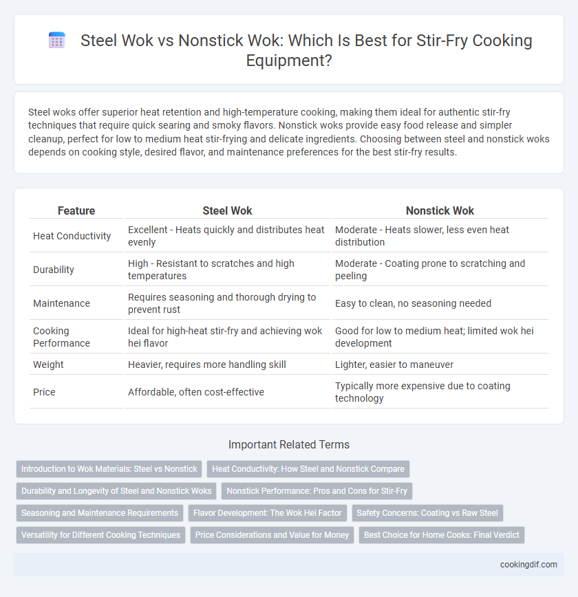 Steel Wok vs Nonstick Wok: Which Is Best for Stir-Fry Cooking Equipment?