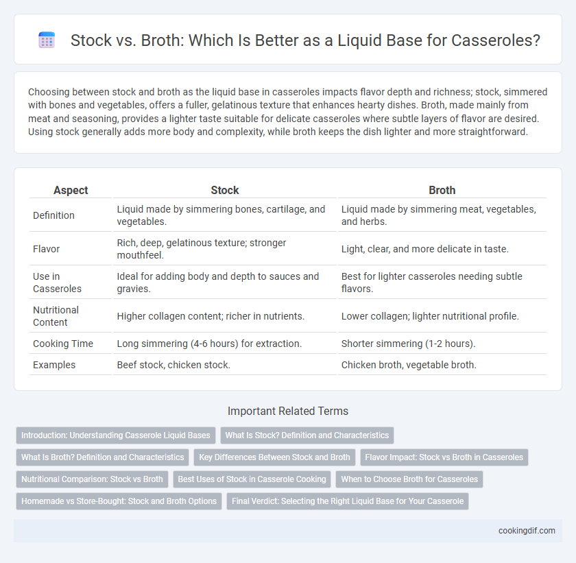 Stock vs. Broth: Which Is Better as a Liquid Base for Casseroles?