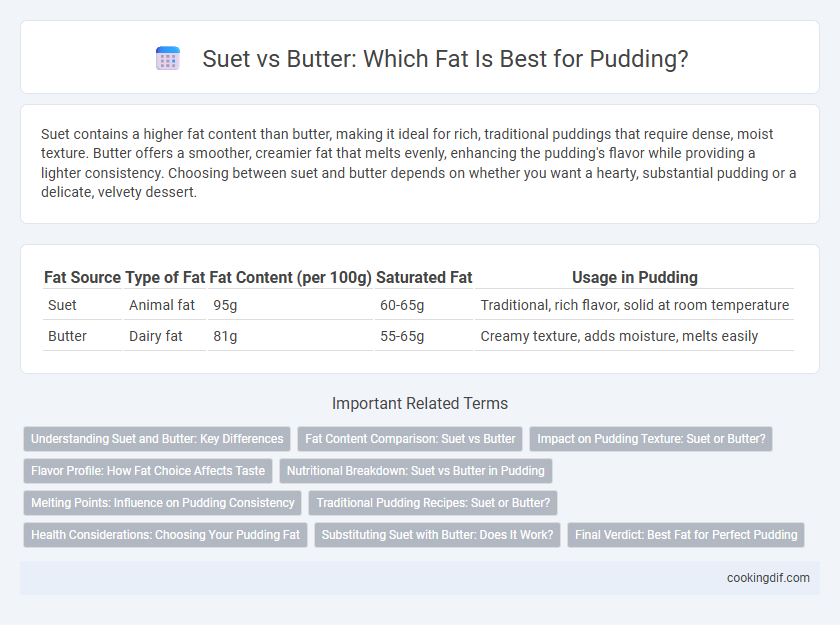 Suet vs Butter: Which Fat Is Best for Pudding?