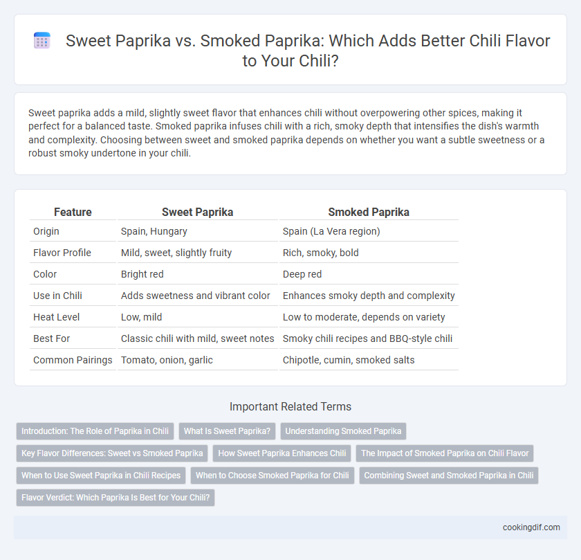 Sweet Paprika vs. Smoked Paprika: Which Adds Better Chili Flavor to Your Chili?