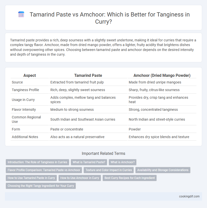 Tamarind Paste vs Amchoor: Which is Better for Tanginess in Curry?