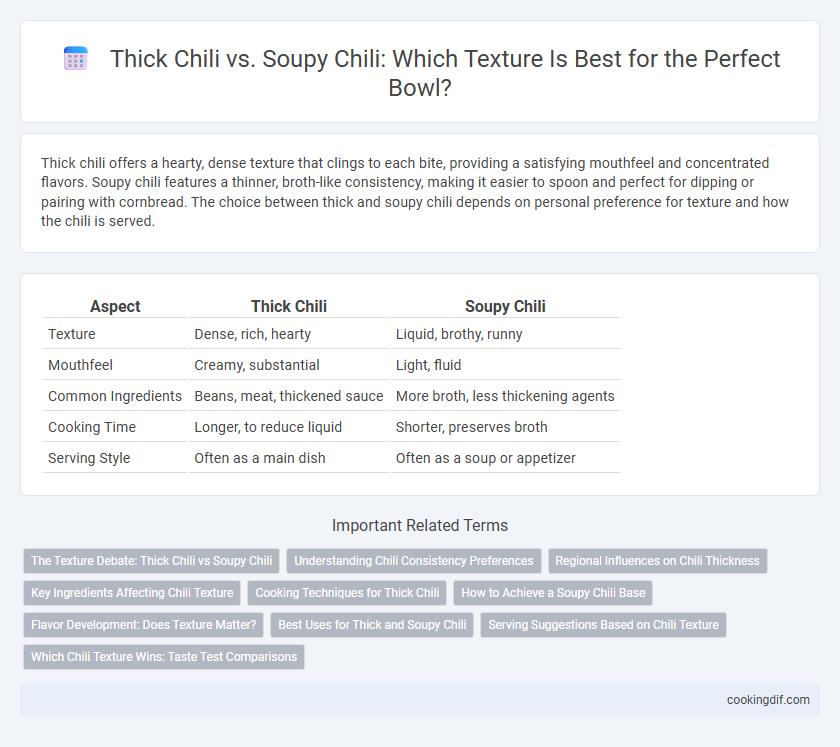 Thick Chili vs. Soupy Chili: Which Texture Is Best for the Perfect Bowl?