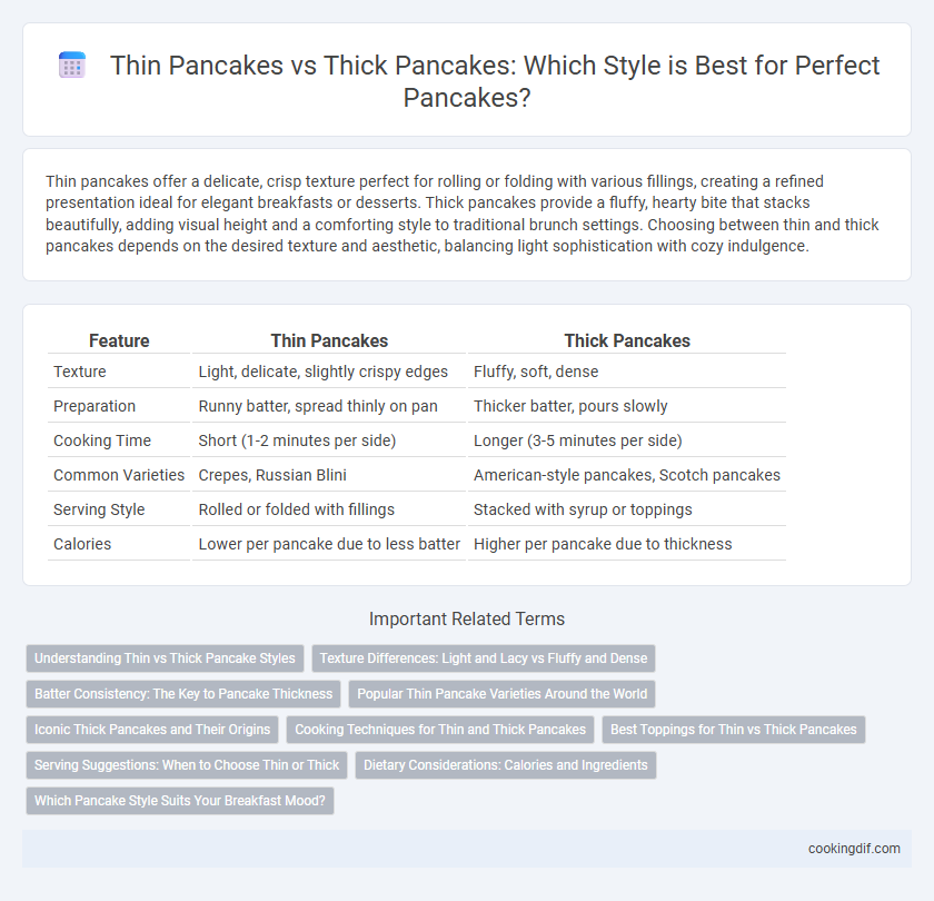 Thin Pancakes vs Thick Pancakes: Which Style is Best for Perfect Pancakes?