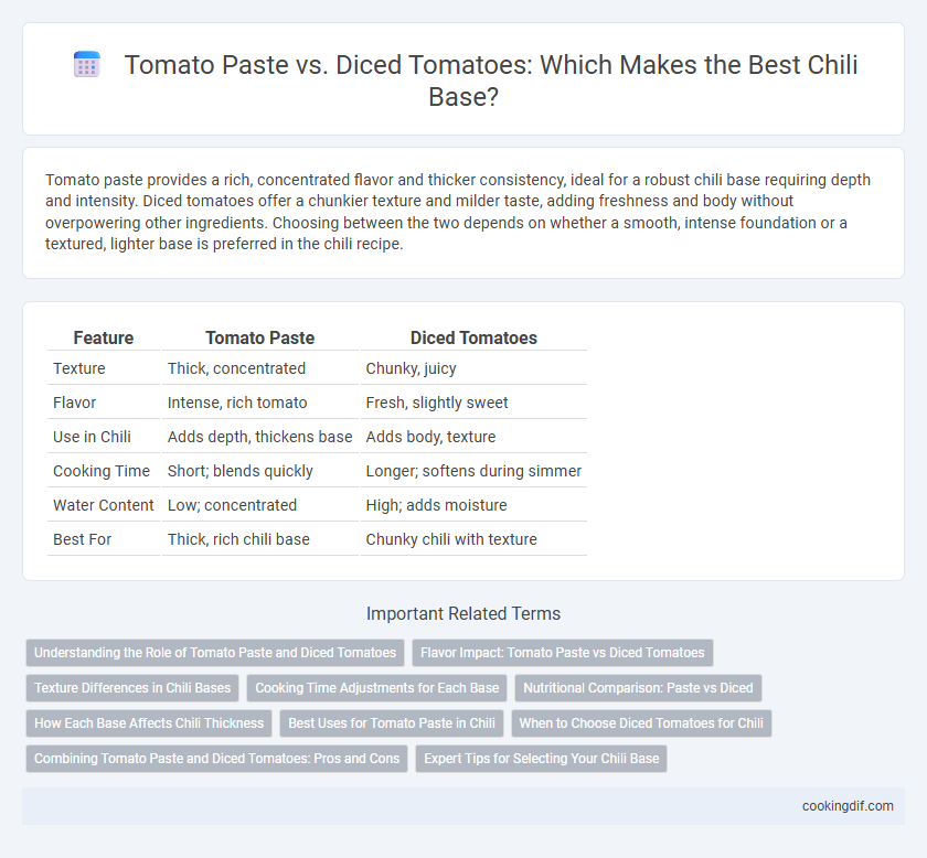Tomato Paste vs. Diced Tomatoes: Which Makes the Best Chili Base?