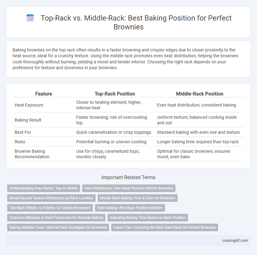 Top-Rack vs. Middle-Rack: Best Baking Position for Perfect Brownies