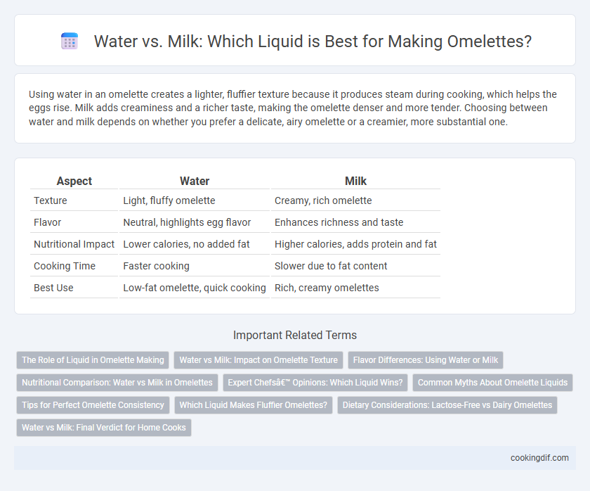 Water vs. Milk: Which Liquid is Best for Making Omelettes?