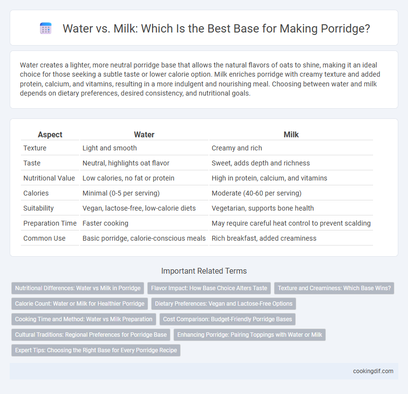 Water vs. Milk: Which Is the Best Base for Making Porridge?