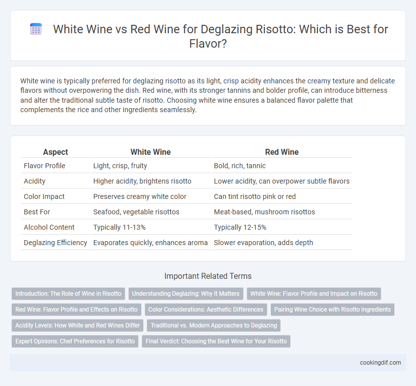 White Wine vs Red Wine for Deglazing Risotto: Which is Best for Flavor?