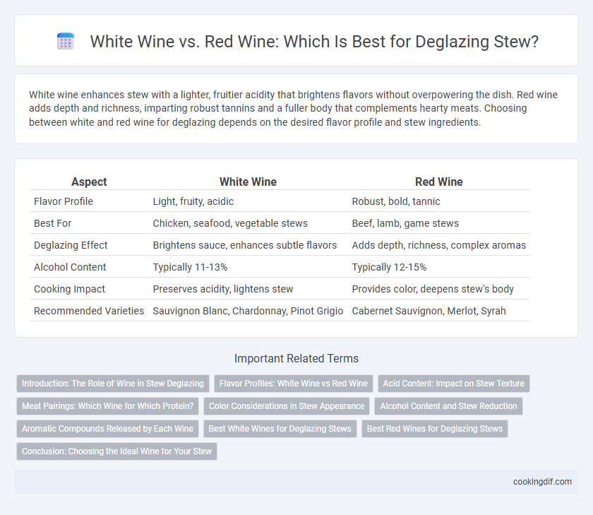 White Wine vs. Red Wine: Which Is Best for Deglazing Stew?