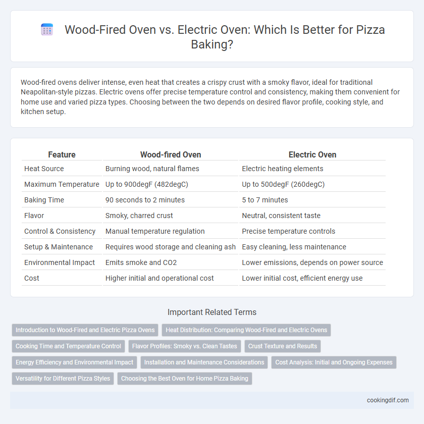 Wood-Fired Oven vs. Electric Oven: Which Is Better for Pizza Baking?