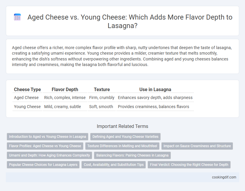 Aged Cheese vs. Young Cheese: Which Adds More Flavor Depth to Lasagna?