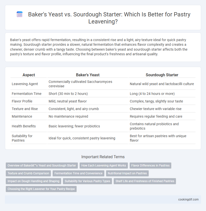 Baker's Yeast vs. Sourdough Starter: Which Is Better for Pastry Leavening?