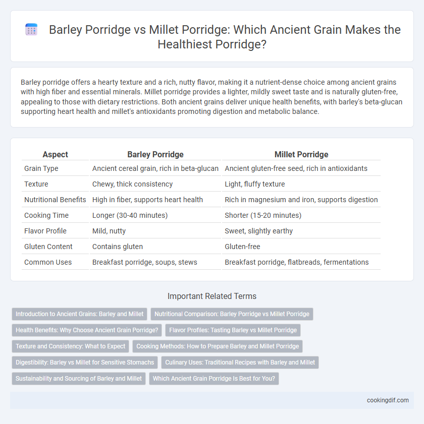 Barley Porridge vs Millet Porridge: Which Ancient Grain Makes the Healthiest Porridge?