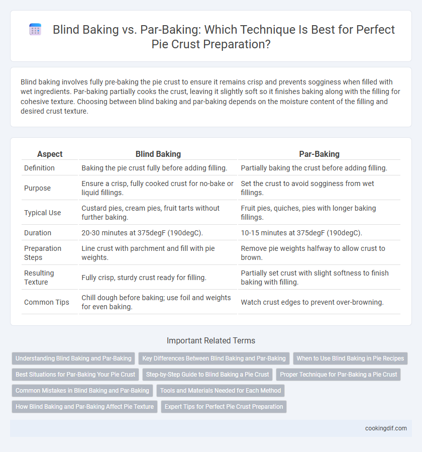 Blind Baking vs. Par-Baking: Which Technique Is Best for Perfect Pie Crust Preparation?