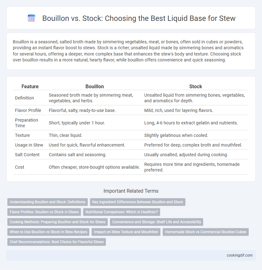 Bouillon vs. Stock: Choosing the Best Liquid Base for Stew