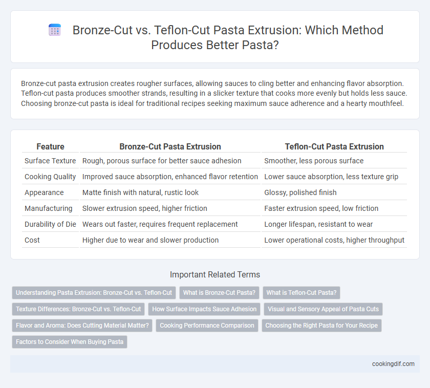 Bronze-Cut vs. Teflon-Cut Pasta Extrusion: Which Method Produces Better Pasta?
