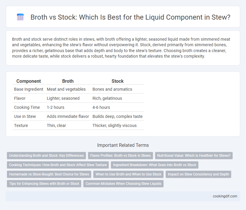 Broth vs Stock: Which Is Best for the Liquid Component in Stew?