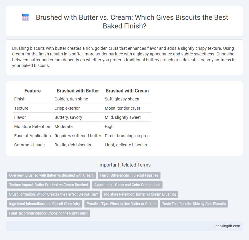 Brushed with Butter vs. Cream: Which Gives Biscuits the Best Baked Finish?