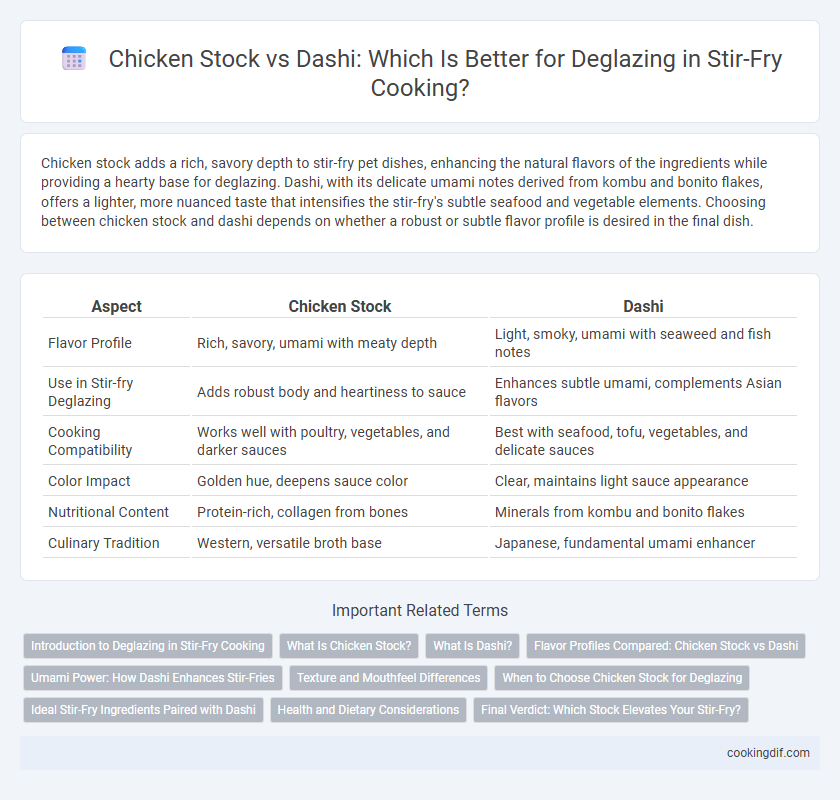Chicken Stock vs Dashi: Which Is Better for Deglazing in Stir-Fry Cooking?