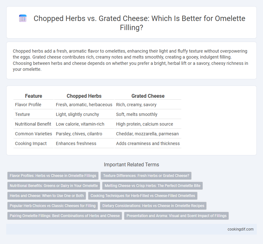Chopped Herbs vs. Grated Cheese: Which Is Better for Omelette Filling?