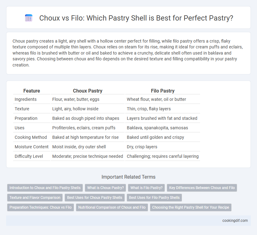 Choux vs Filo: Which Pastry Shell is Best for Perfect Pastry?