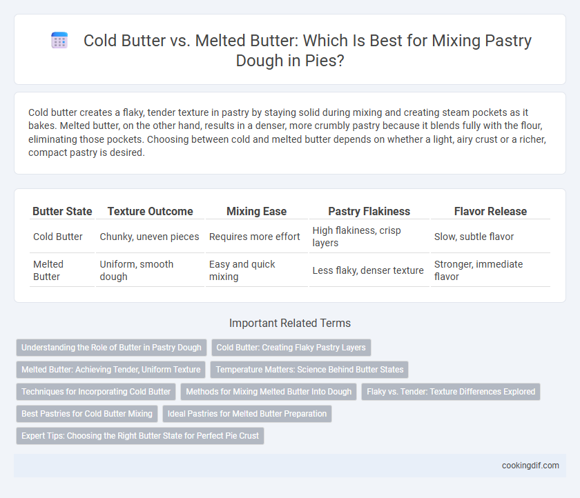 Cold Butter vs. Melted Butter: Which Is Best for Mixing Pastry Dough in Pies?