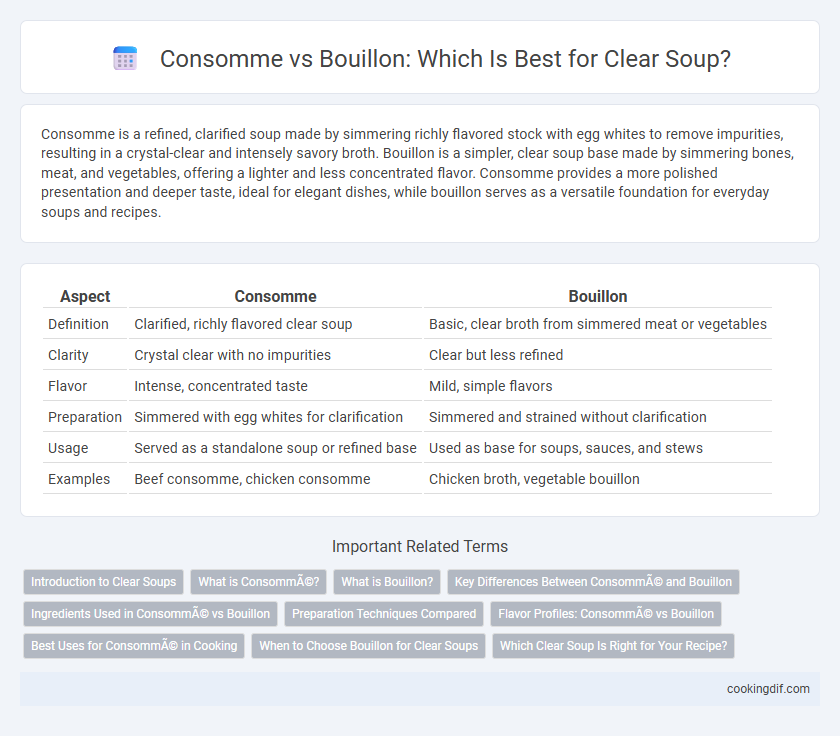 Consomme vs Bouillon: Which Is Best for Clear Soup?