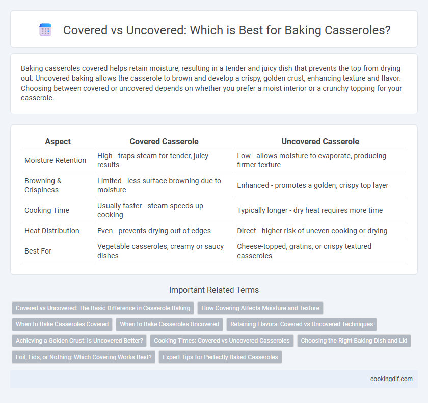 Covered vs Uncovered: Which is Best for Baking Casseroles?