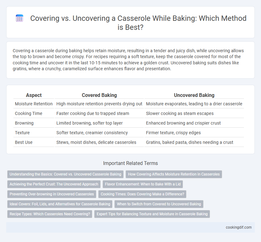 Covering vs. Uncovering a Casserole While Baking: Which Method is Best?