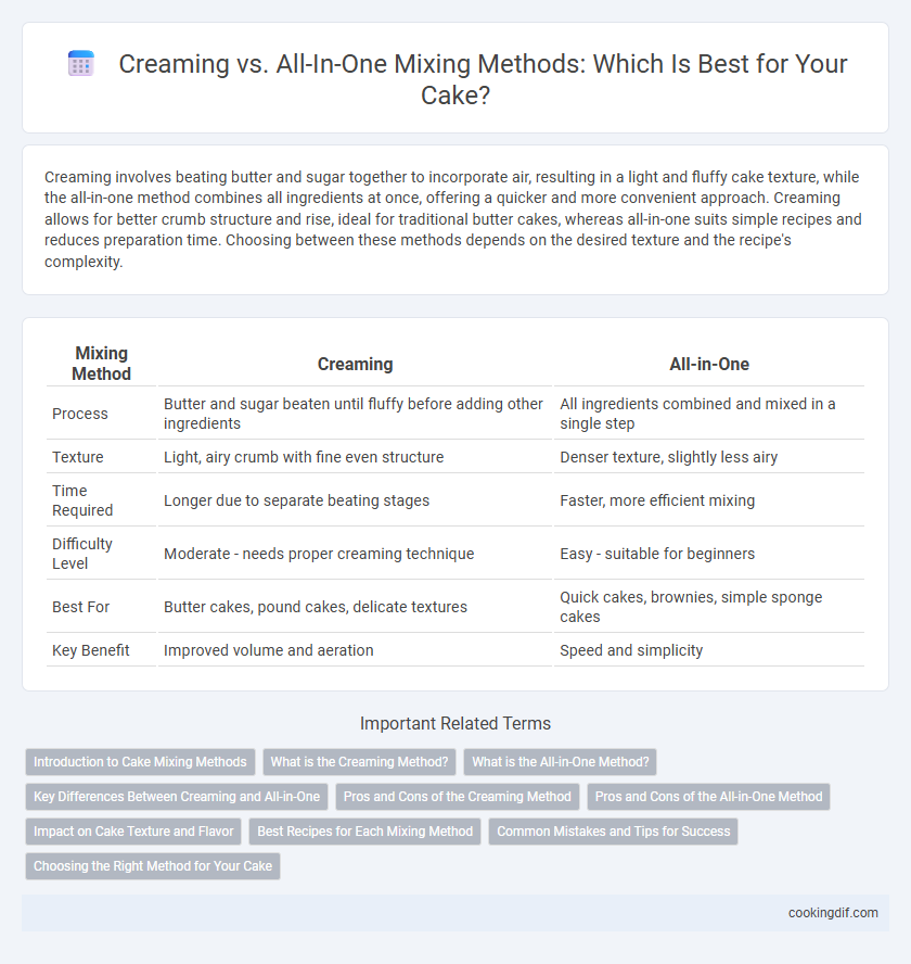 Creaming vs. All-In-One Mixing Methods: Which Is Best for Your Cake?
