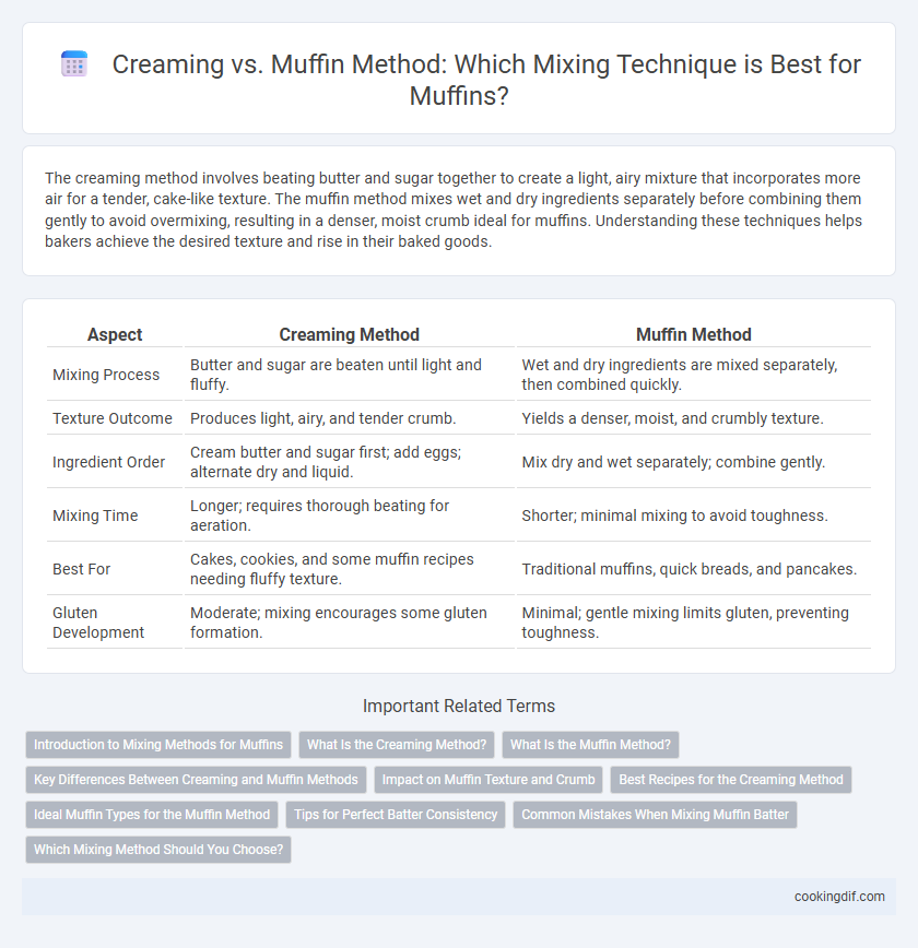 Creaming vs. Muffin Method: Which Mixing Technique is Best for Muffins?